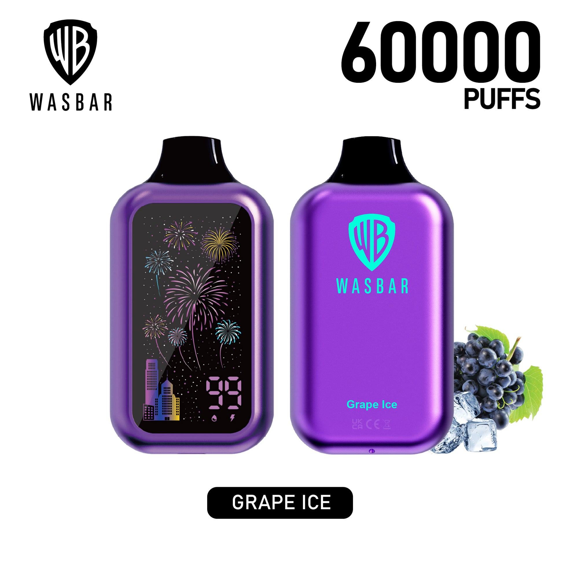 Grape Ice WASBAR 60K Vape