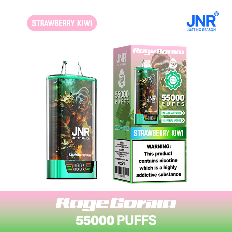 JNR Vape Rage Gorrila 55K bouffées Strawberry Kiwi