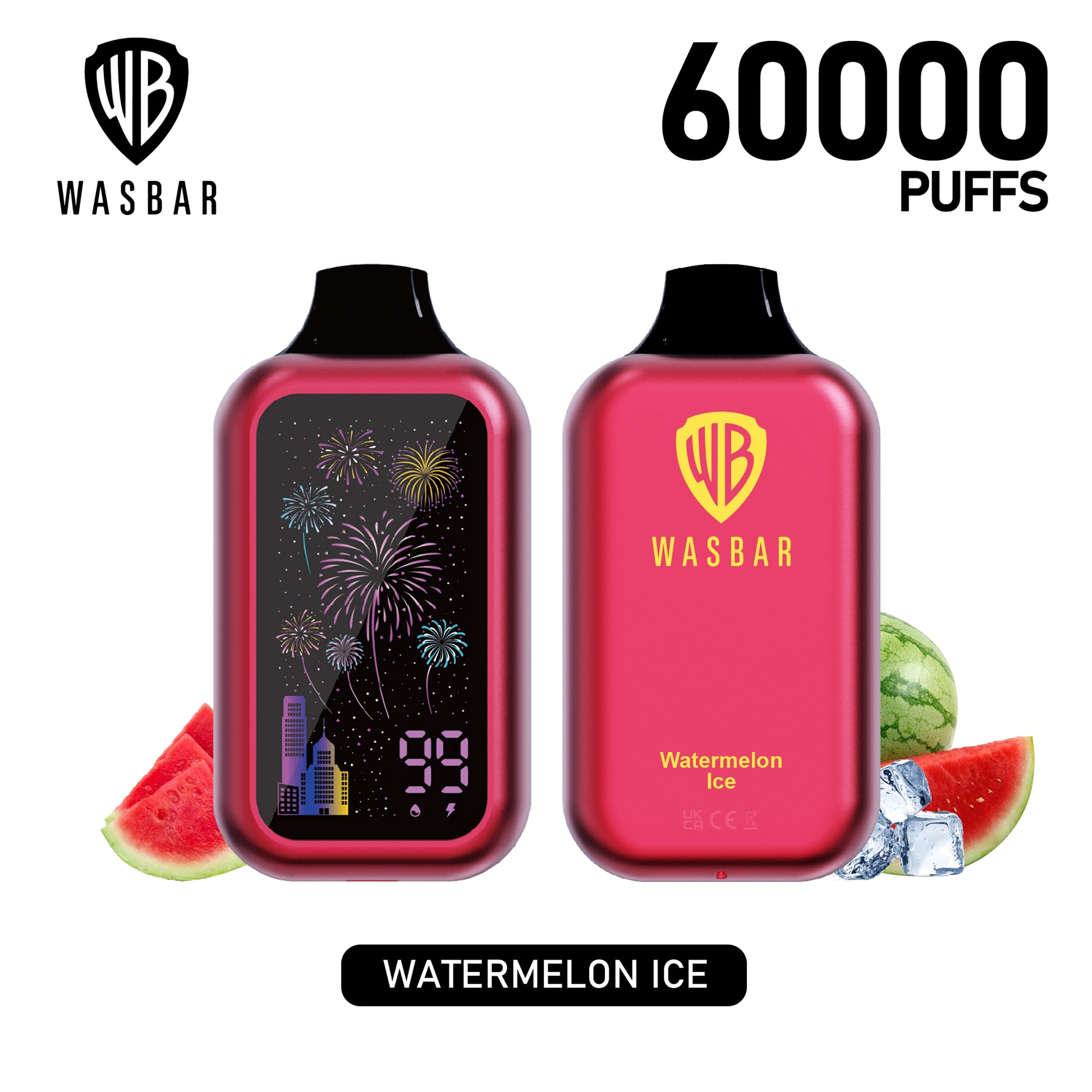 WASBAR 60.000 Puffs Wassermeloneneis