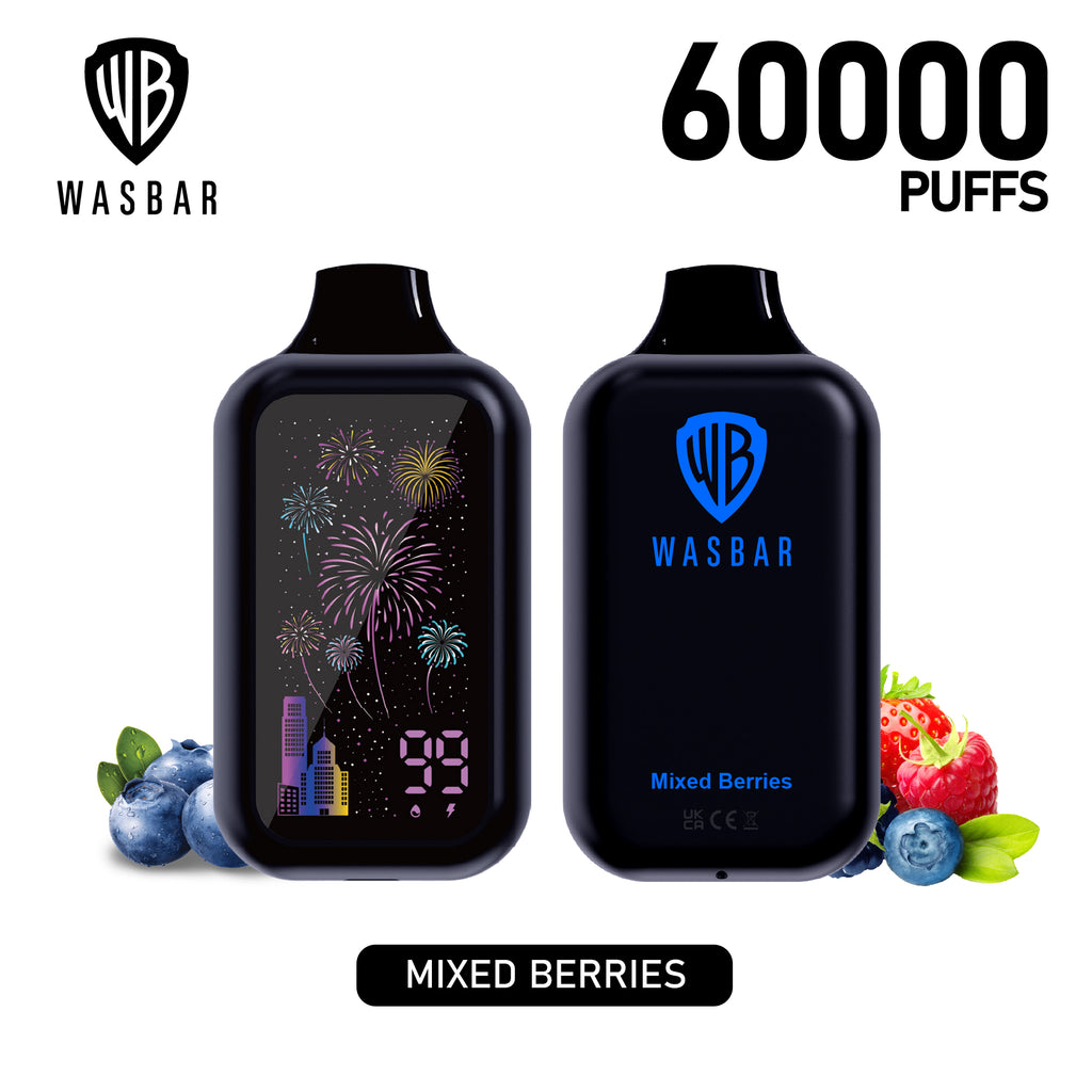 WASBAR 60K Puffs Gemischte Beeren