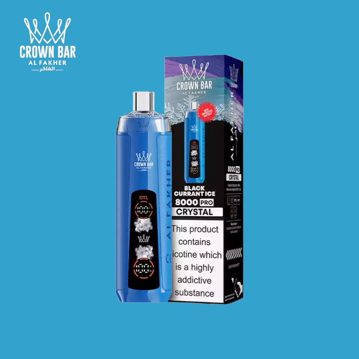 Al Fakher Vape 8000 Taff Black Currant Ice