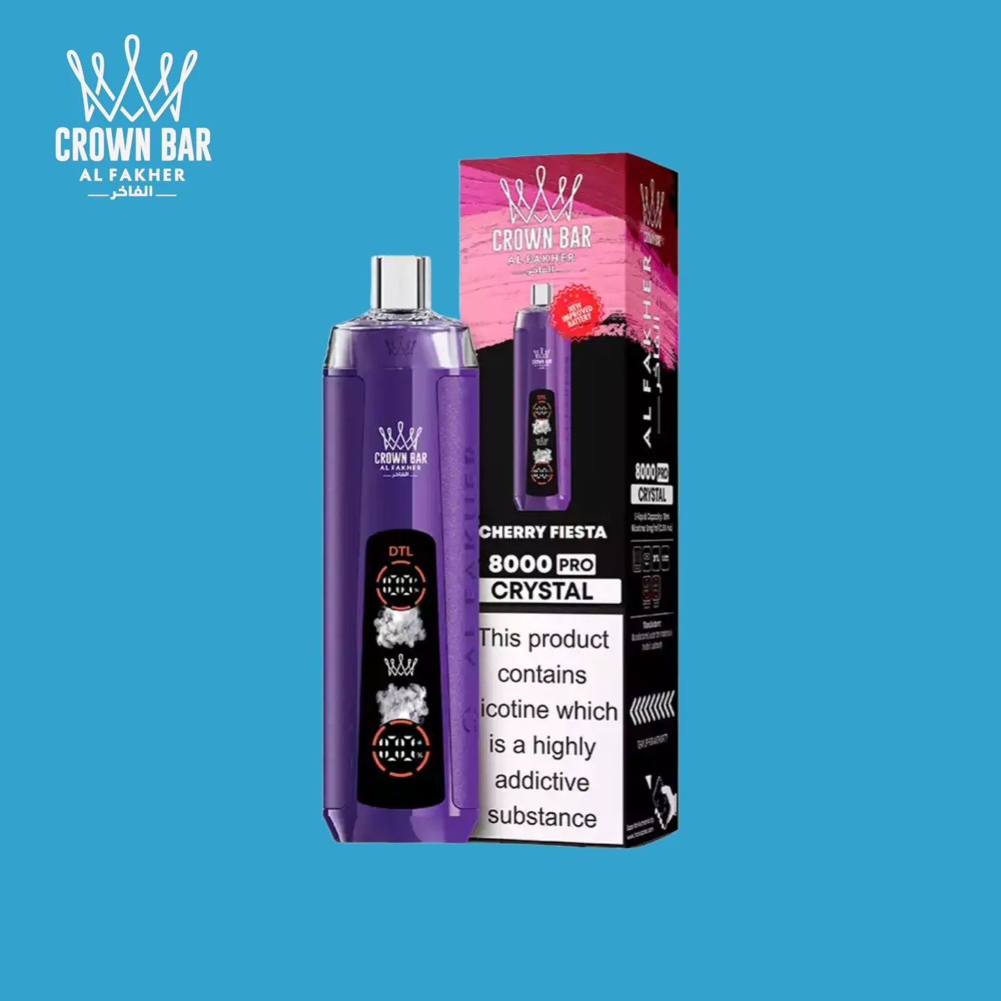 Al Fakher Vape 8000 bouffées Cherry Fiesta