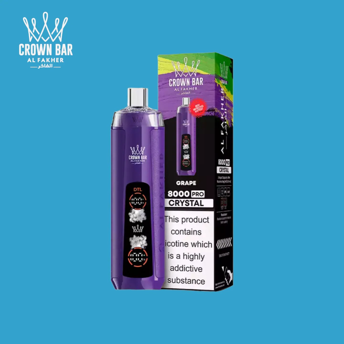Al Fakher Vape 8000 bouffées Grape
