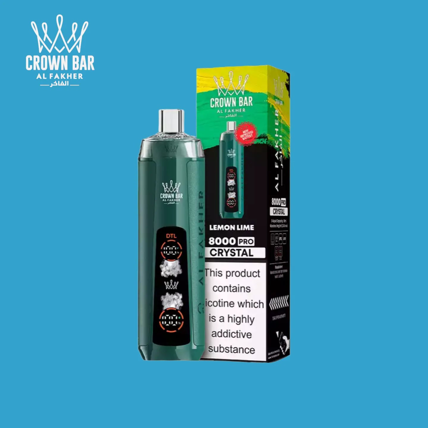 Puff Al Fakher 8000 bouffées Lemon Lime