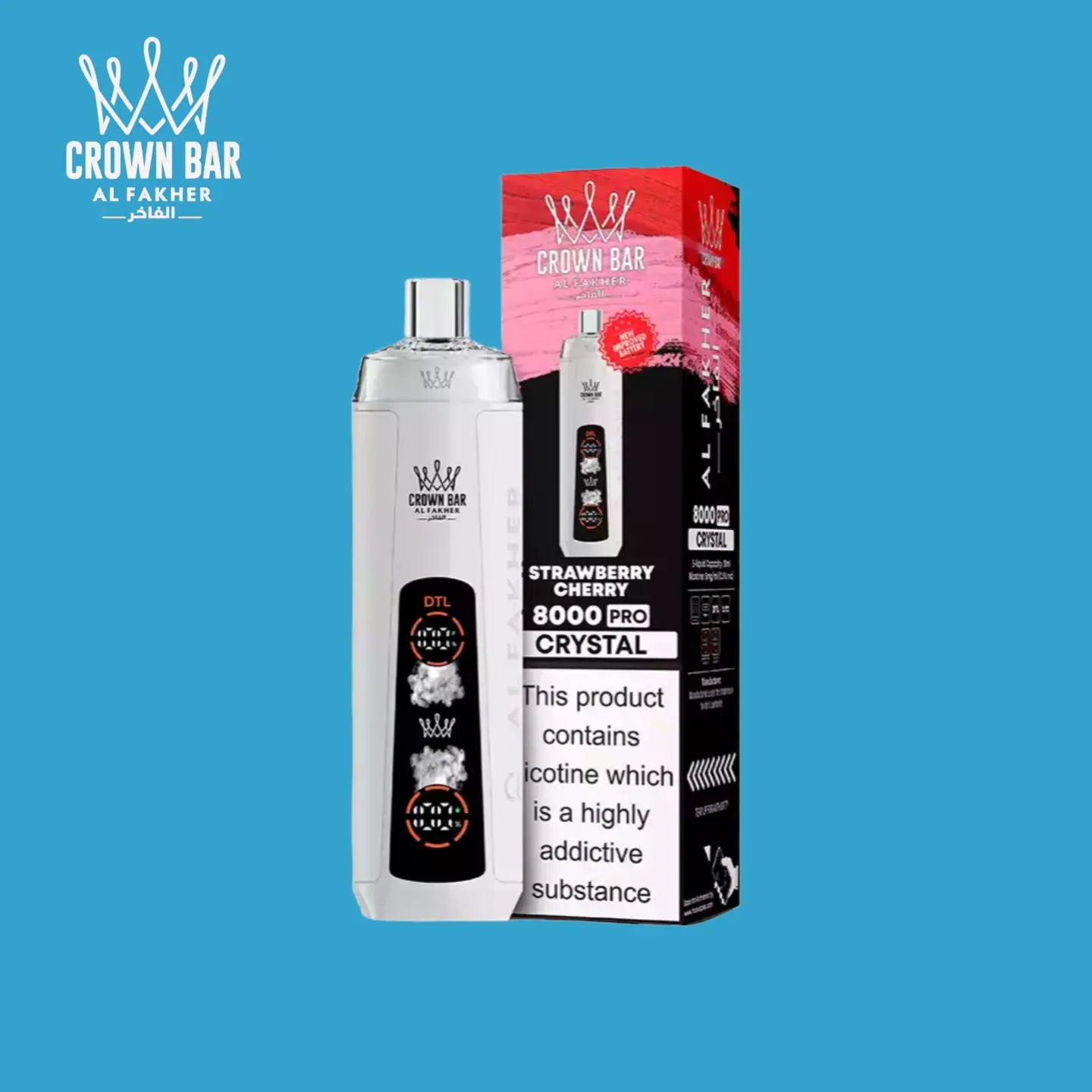 Al Fakher Vape 8000 Taff Strawberry Cherry