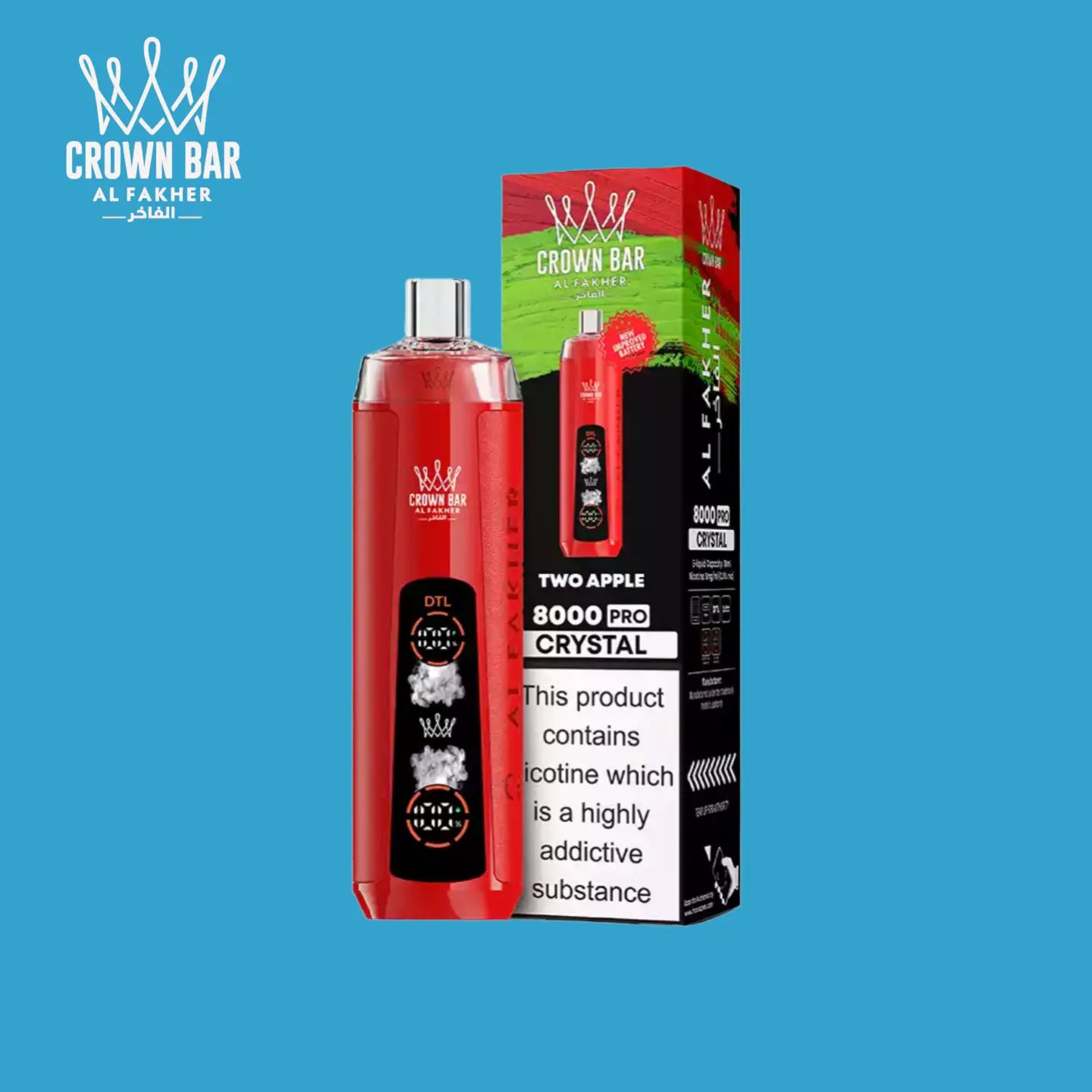 Al Fakher 8000 Taff Two Apple Vape