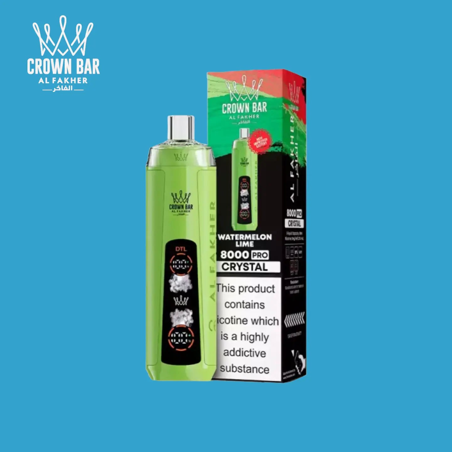 Puff Al Fakher 8000 bouffées Watermelon Lime