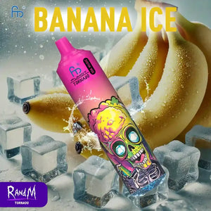 Randm Tornado 30000 Puffs Banana Ice Gout Cigarette électronique Jetable