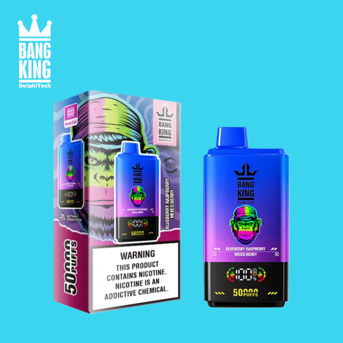 Bang King 50000 Puff 50K Taff Double Gout de Puffs Prix Vape Jetable