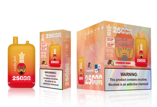 Bang King 25000 Puffs Double Pods Strawberry Mango Gout Cigarette électronique Jetable