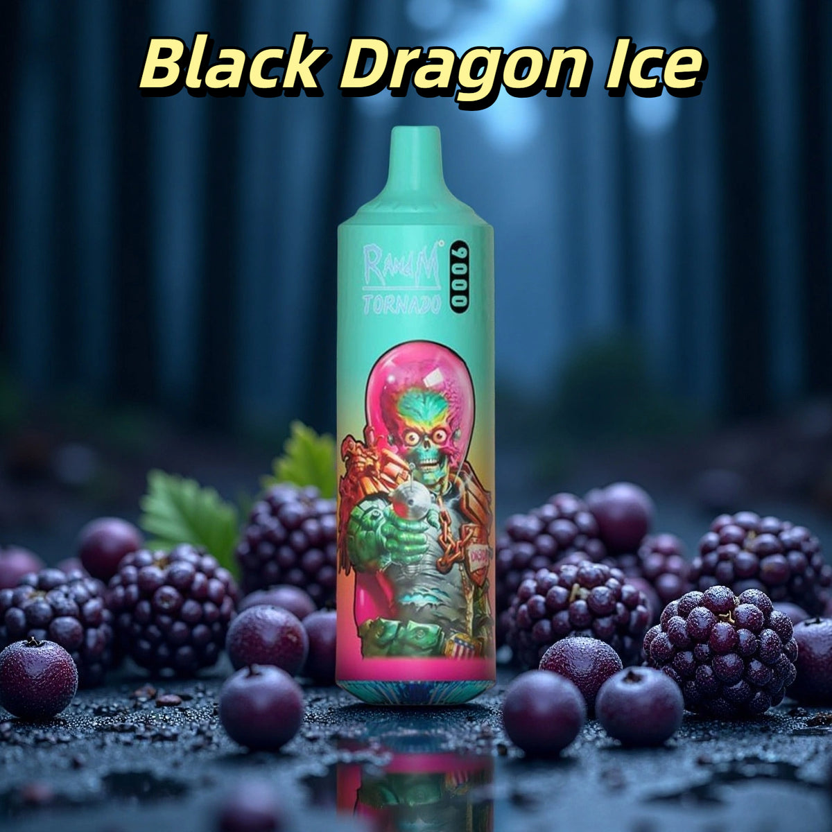 Black Dragon Ice - Puff Randm Tornado 9000 Taff Liquide Cigarette électronique Prix