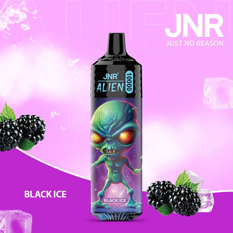 Puff JNR Vape Alien 10000 Bouffees Black Ice Saveur Cigarette électronique Jetable