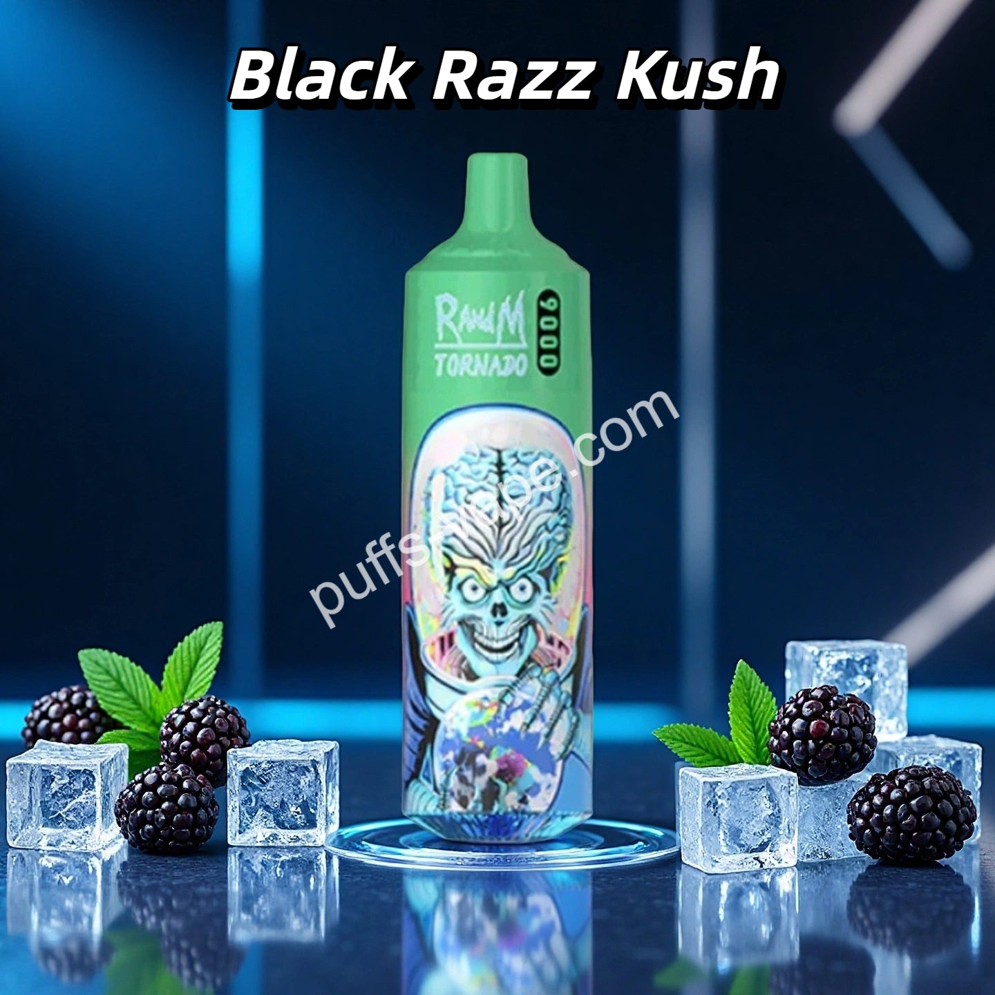 Blue Razz Kush Randm Tornado Puff 9000 Taff