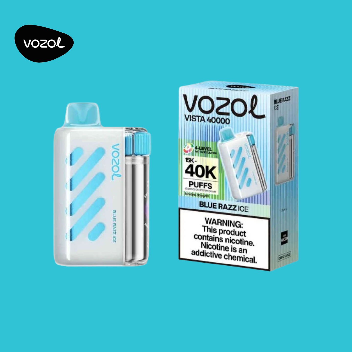 Vozol Vape Vista 40000 Puffs Blue Razz Ice