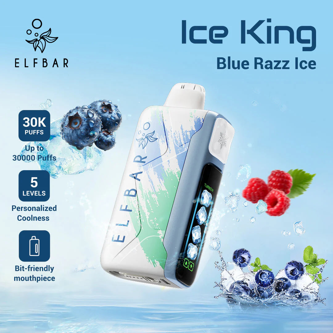 Elf Bar Vape 30K bouffées Blue Razz Ice