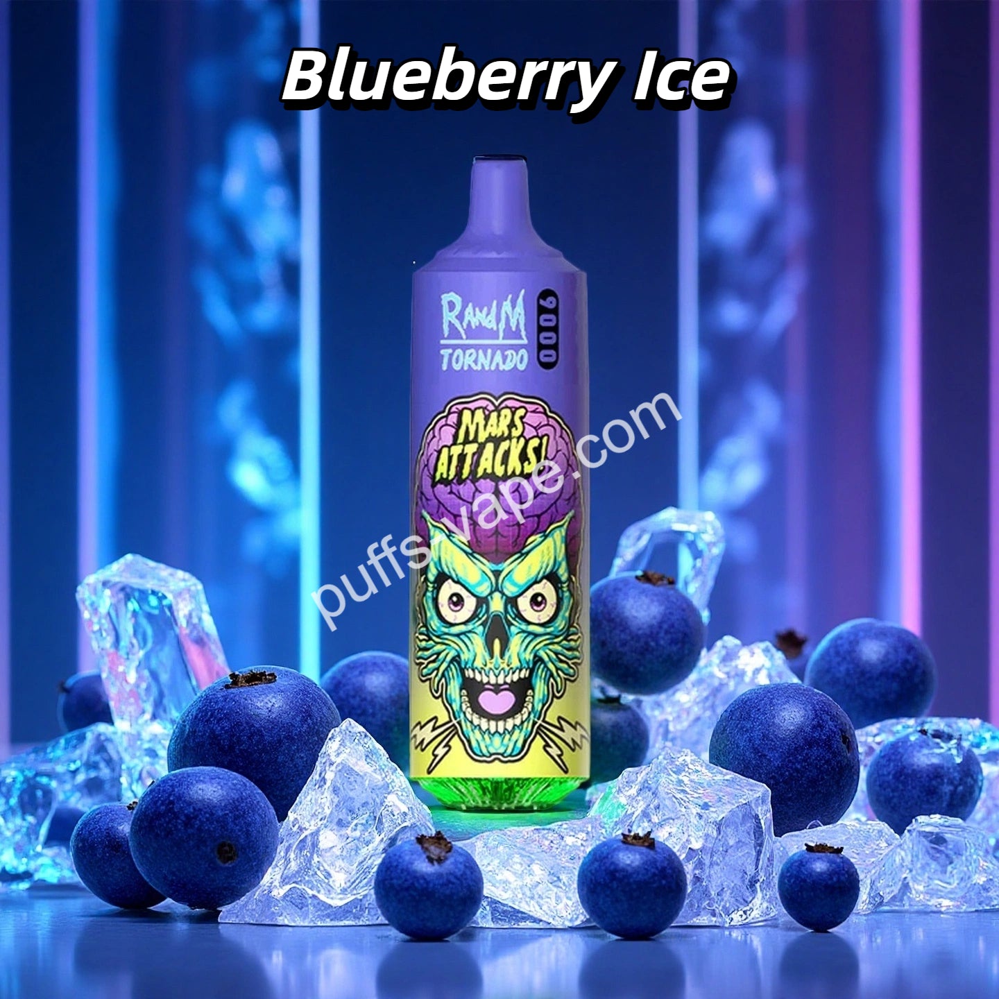 Blueberry Ice Puff Randm 9000 Bouffees