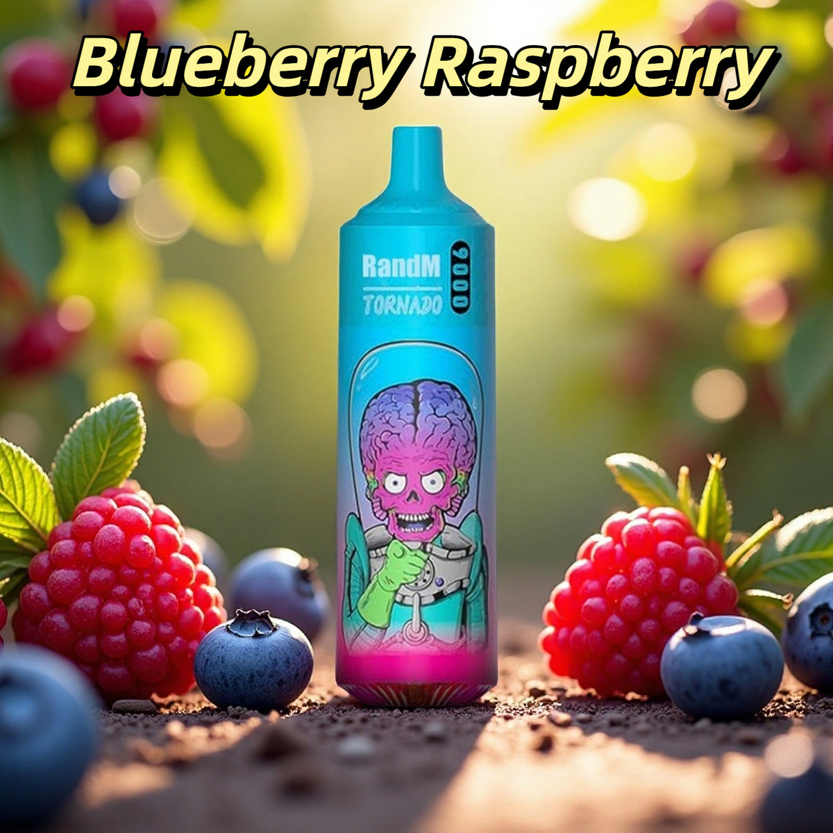 Puff Randm Tornado 9000 Nicotine Cigarette électronique Jetable - Blueberry Raspberry Gout