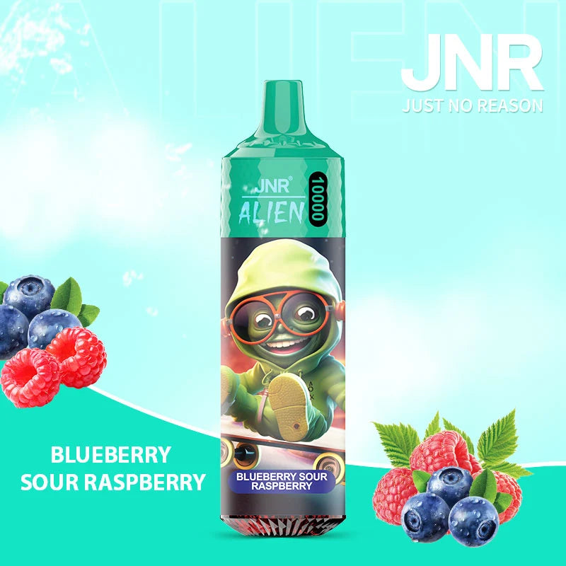 Puff JNR Vape 10000 Bouffees Cigarette électronique Jetable - Blueberry Sour Raspberry