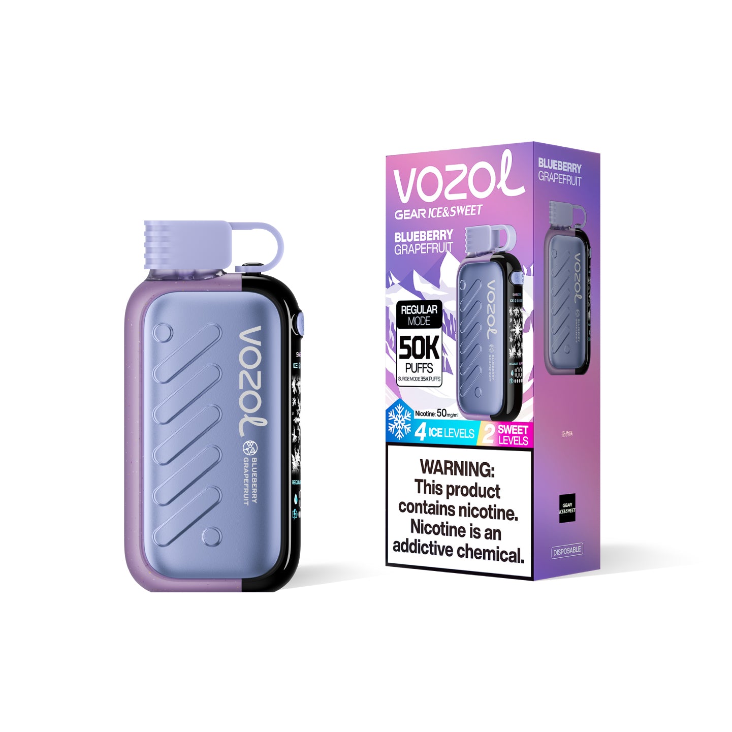 Puff VOZOL Gear 50000 Taff Blueberry Grapefruit