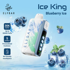 Saveur Blueberry Ice Elf Bar Ice King 30K Vape