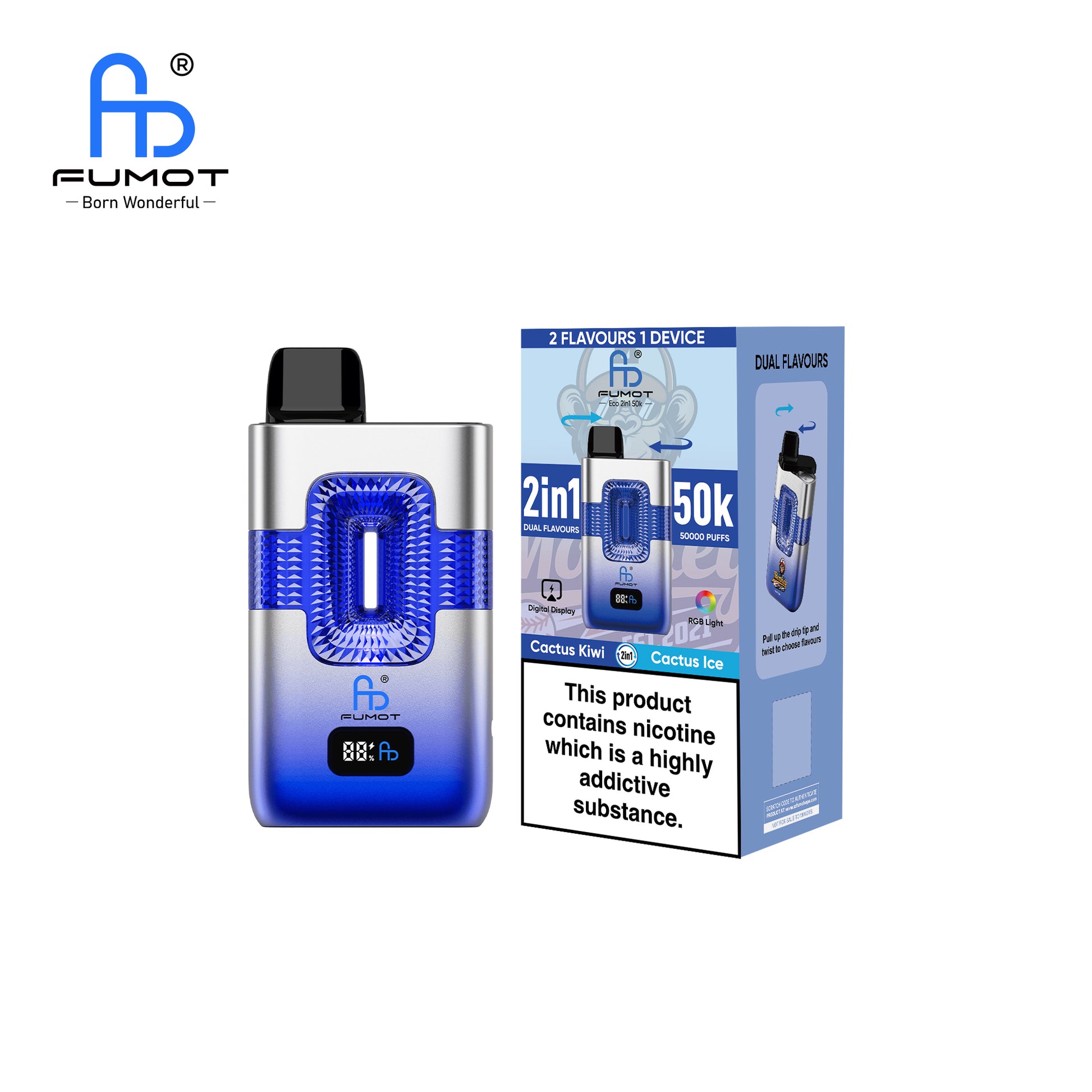 Fumot Randm Tornado 50000 Cactus Ice & Cactus Kiwi