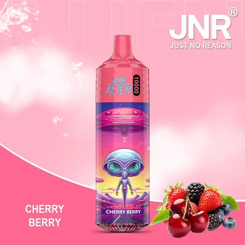 Puff JNR Vape Alien 10000 Bouffees Cherry Berry Gout Cigarette électronique Jetables