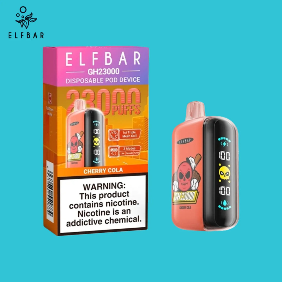Cherry Cola ElfBar GH23000 Batterie 850 mAh