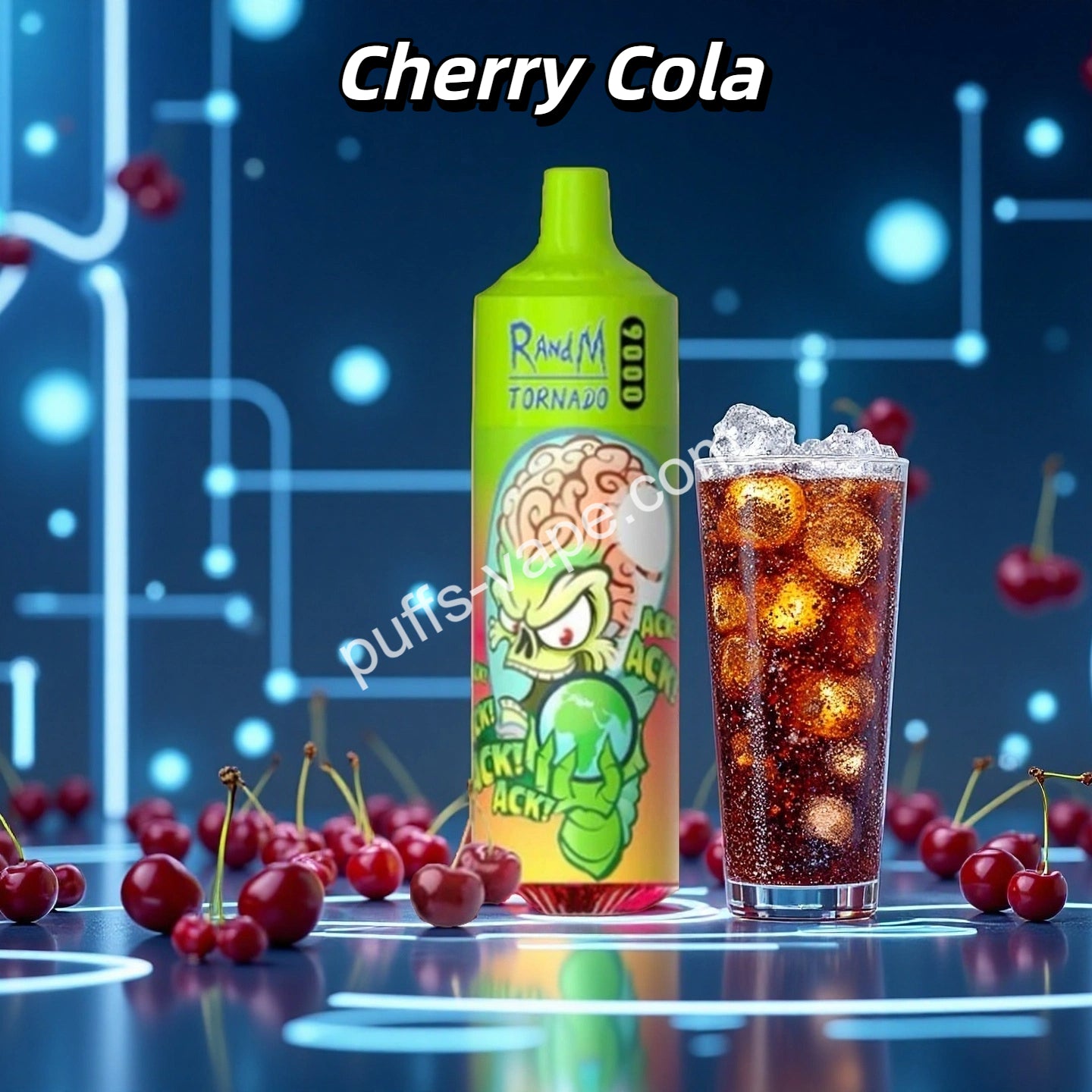 Cherry Cola Fumot Vape Randm Tornado Puff 9000 Taff