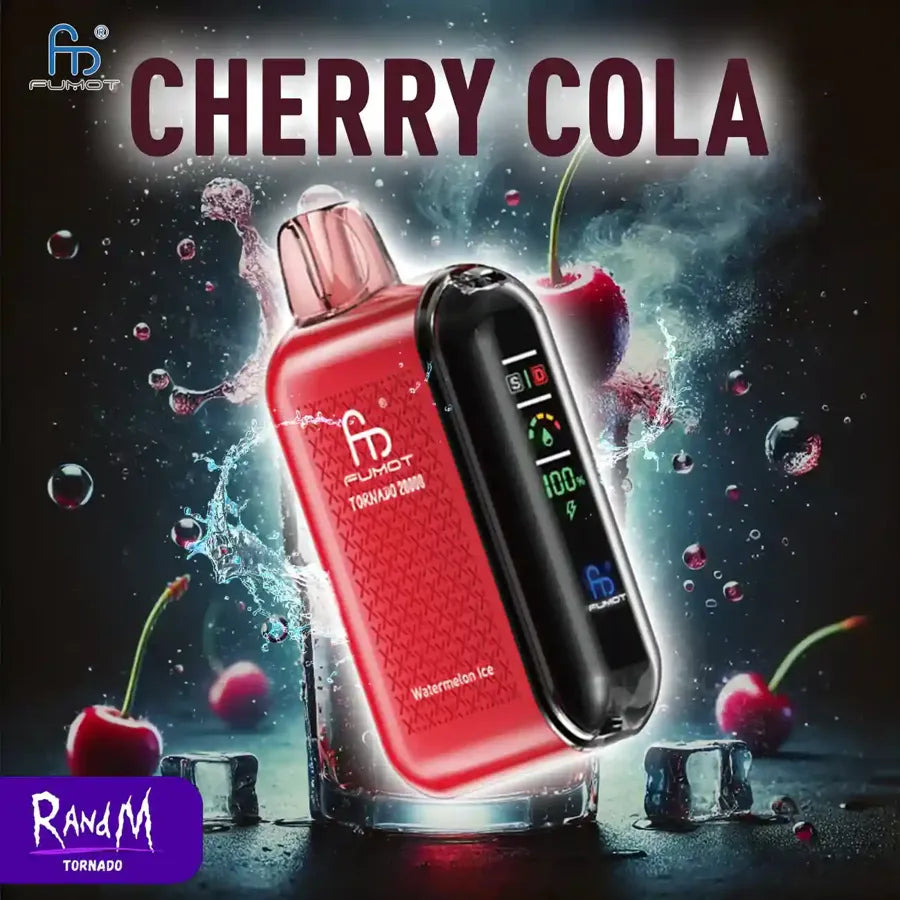 Randm Tornado Puff 20K Bouffees Cigarette électronique Jetable - Cherry Cola Gout