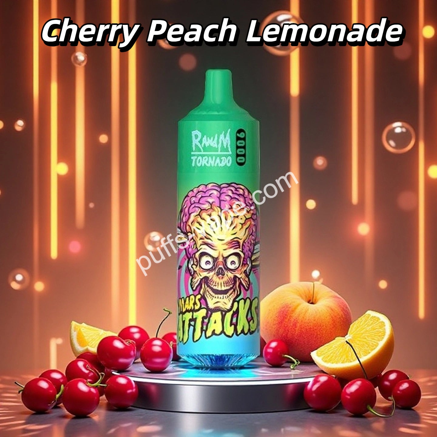 Cherry Peach Lemonade Randm Puff 9K Bouffees Vape Jetable