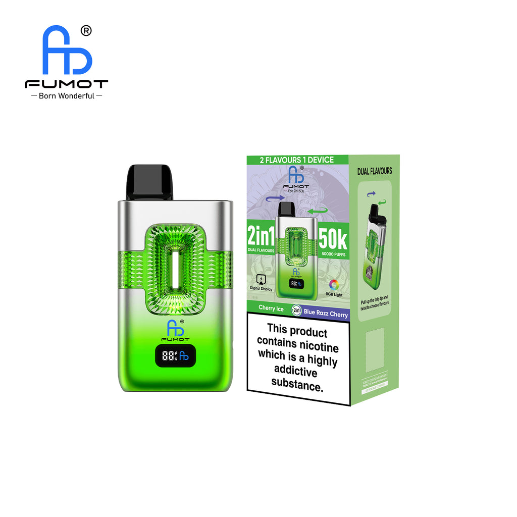 FUMOT ECO 2IN1 50000 Taff Cherry Ice & Blue Razz Cherry
