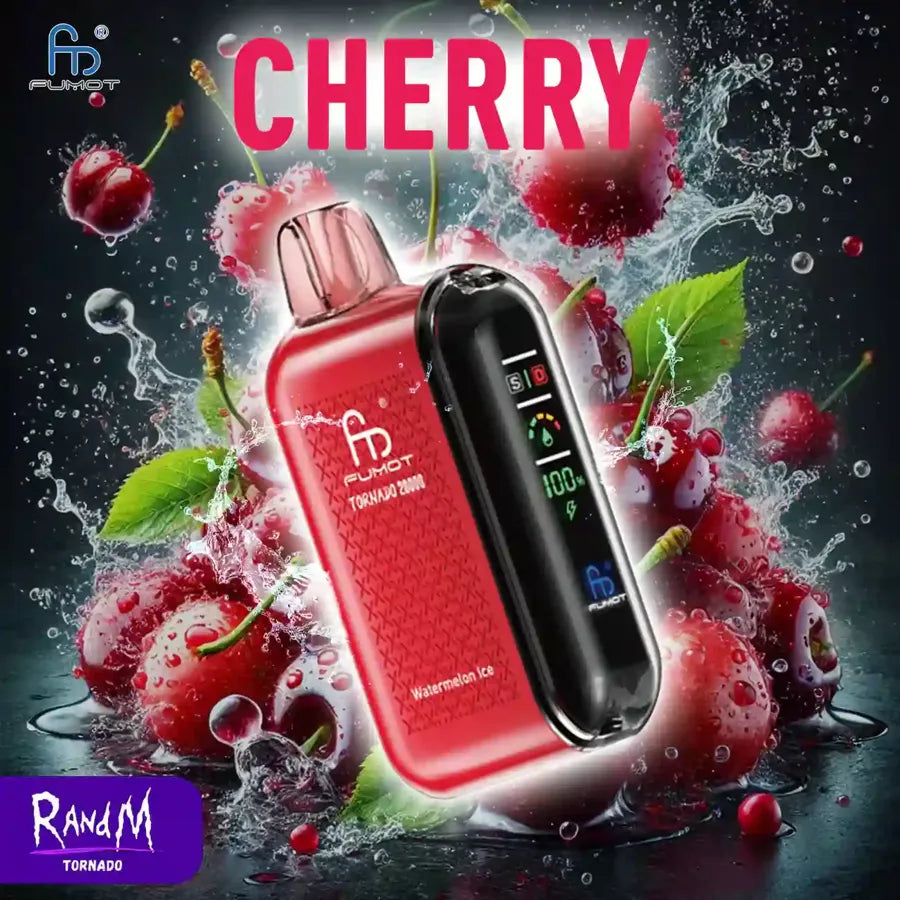 RandM Tornado Puff 20K Bouffées Cherry Saveur Cigarettes électroniques Jetables