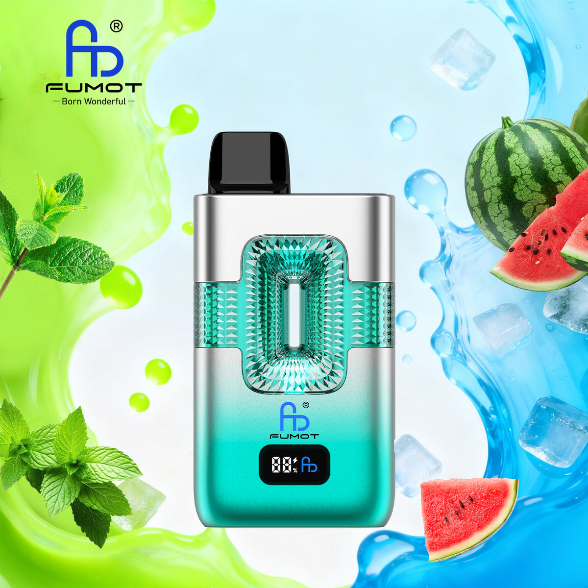Cool Mint & Watermelon Ice FUMOT ECO 2IN1 50K Vape