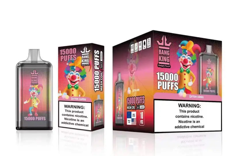 Bang King 15000 Puffs Vape Jetable Cotton Candy with 25 ml E-liquide