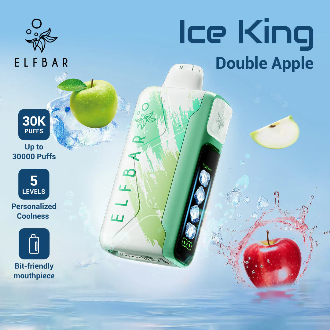 Saveur Double Apple Elf Bar Ice King 30K Vape