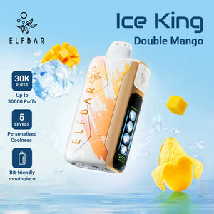 Elf Bar Ice King 30K Vape Double Mango Saveur