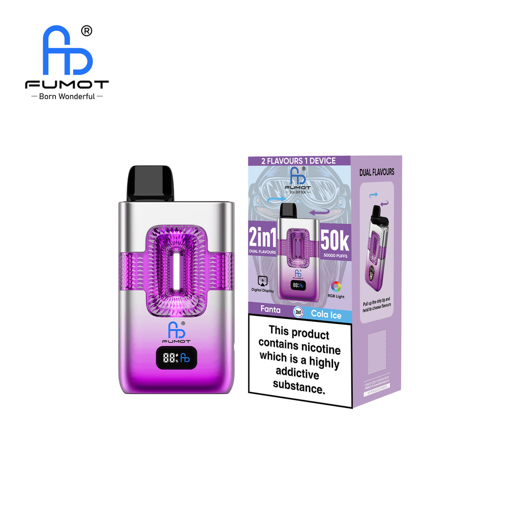 RandM FUMOT ECO 2IN1 50K Taff Fanta & Cola Eis