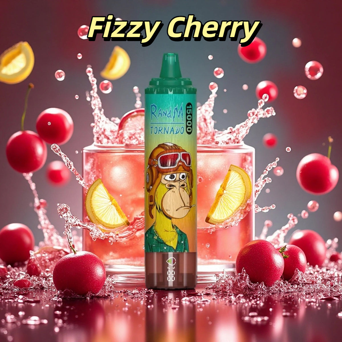 Randm Tornado Prix Puff 15K Bouffees Fizzy Cherry Gout Cigarette électronique Jetable