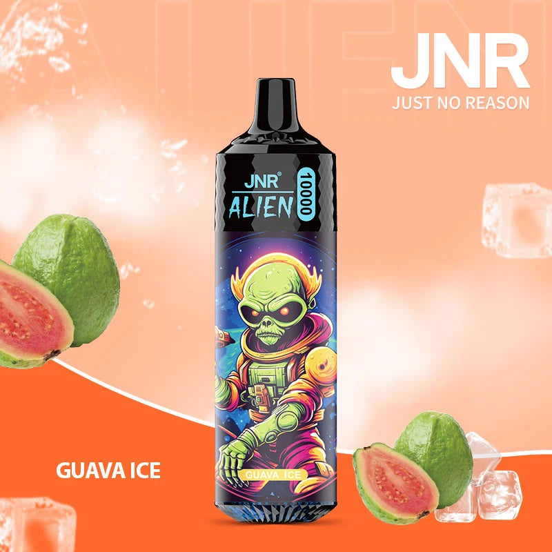 Guava Ice Gout de Puff 10K Bouffees JNR Alien 10000 Puffs Vape Jetables