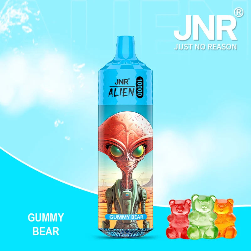 Prix Puff JNR Vape Jetable Gummy Bear Gout - Puff 10K Bouffees with Rechargeable Batterie