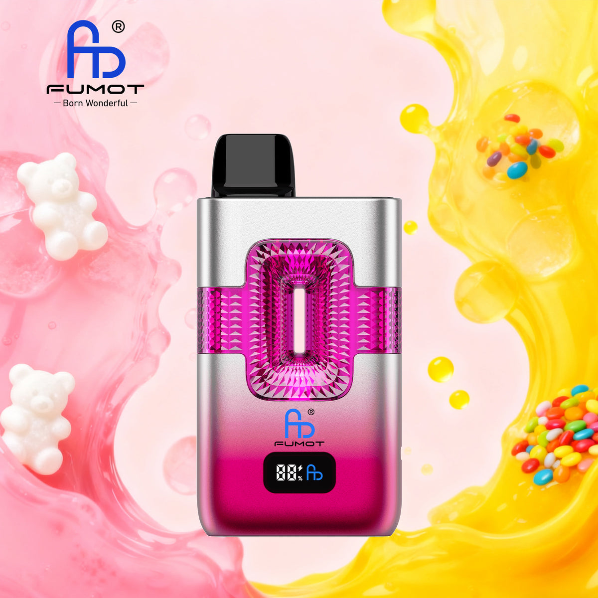 FUMOT ECO 2IN1 50K Puffs Gummy Bear & Skittles