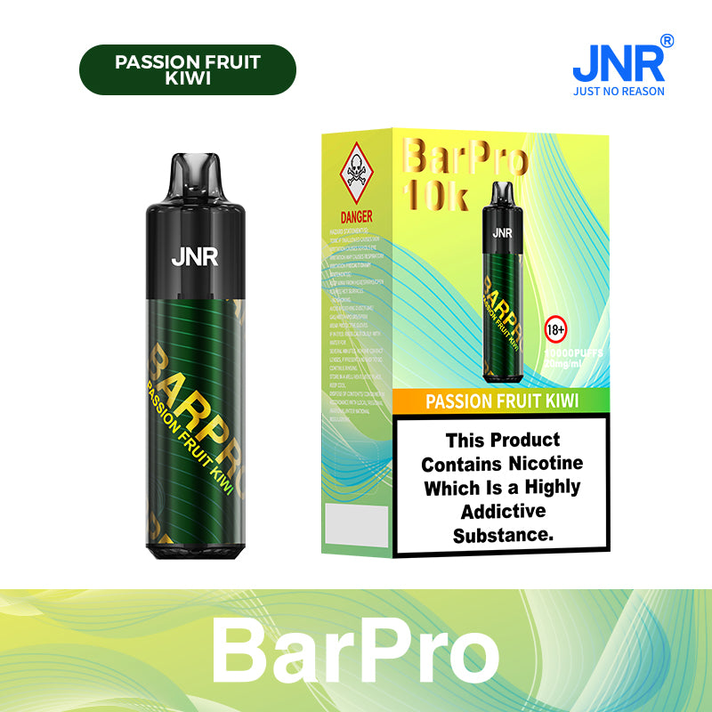 JNR Puff 10K Bouffees Passion Fruit Kiwi Gout Disposable E-cigarettes with 2% Nicotine