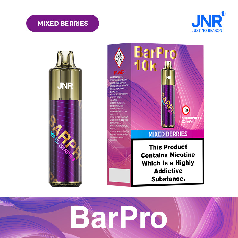 Puff JNR Vape 10K Bouffees Mixed Berries Gout Cigarette électronique Jetable