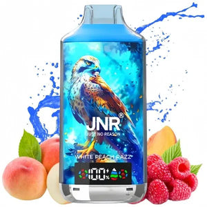 JNR Falcon X 18000 (18K Züge) Einwegzigarette mit weißem Pfirsich-Himbeer-Geschmack