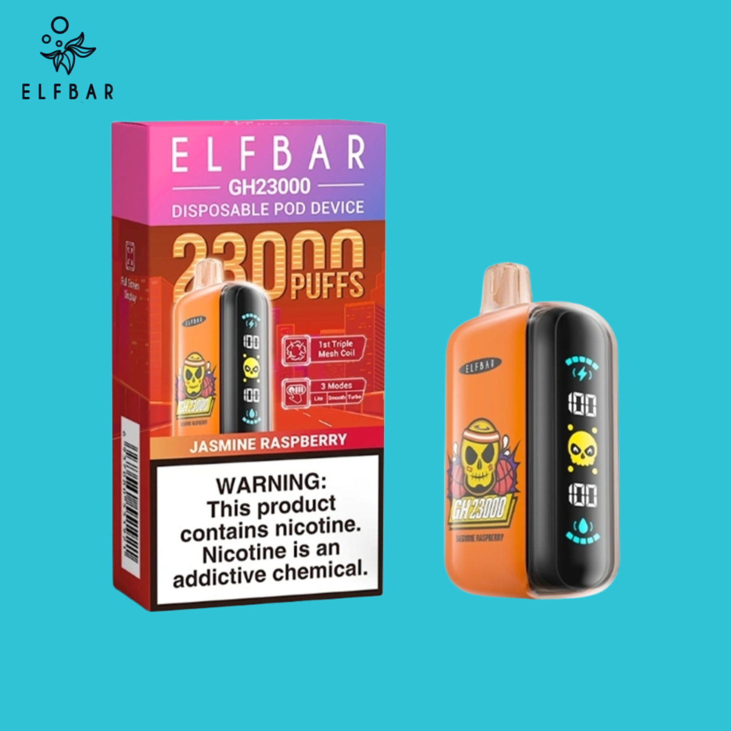 Jasmine Raspberry Elf Bar Vape GH23000