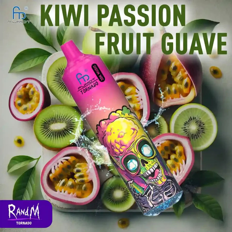 Randm Tornado 30000 Puffs Kiwi Passion Fruit Guava Gout Vape Jetable