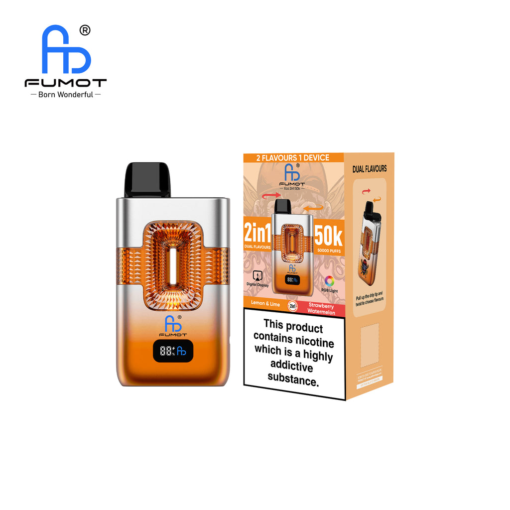 RandM FUMOT ECO 2IN1 50K Vape – Geschmacksrichtung Zitrone-Limette & Erdbeer-Wassermelone