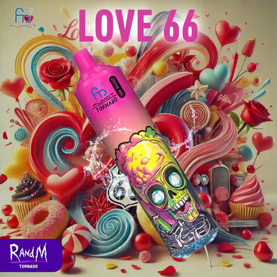 Fumot Vape Version Musicale Love 66 Saveur 30000 Puffs Cgarettes électroniques Jetables