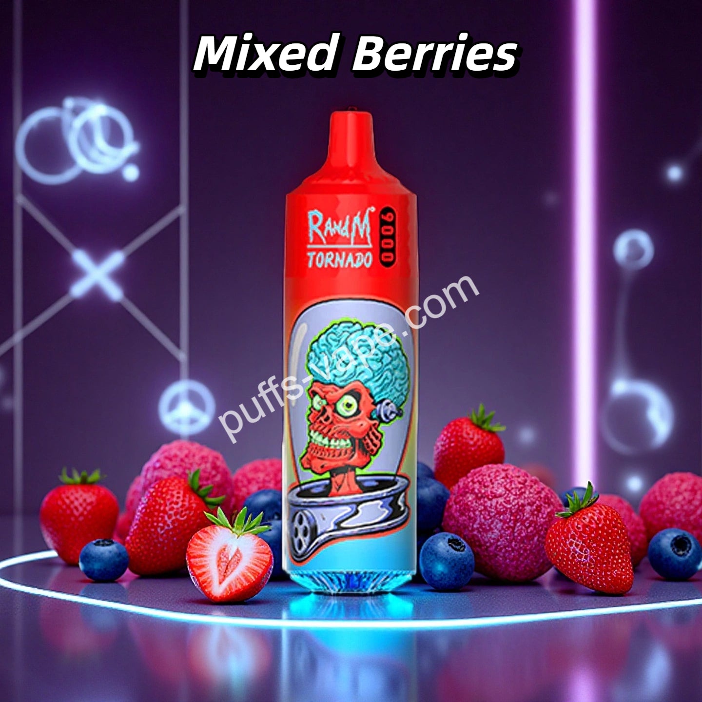 Mixed Berries Tornado 9000 Puffs Vape Jetable