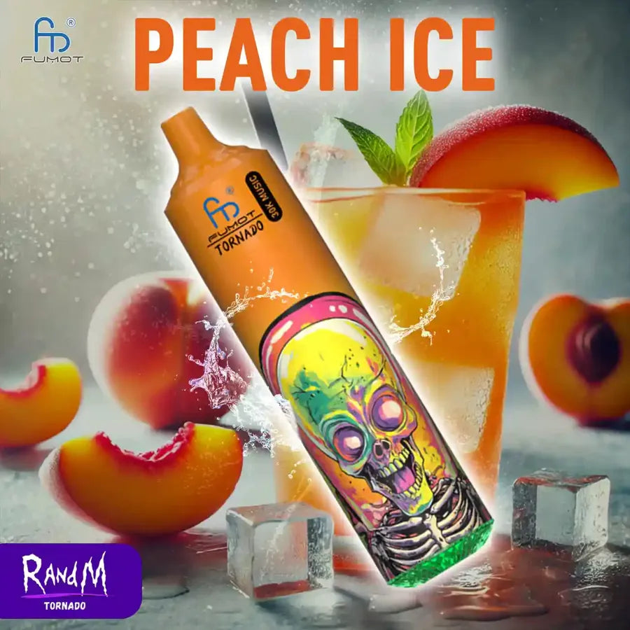 Randm Tornado Prix 30000 Puffs Peach Ice Saveur Vape Jetable with 20mg Nicotine